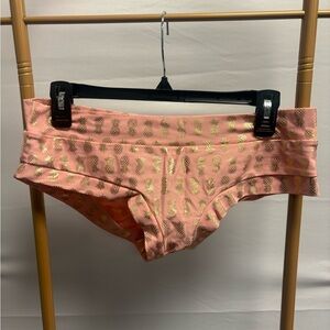 Cleo the Hurricane Pink & Gold Pineapple Hot Pants